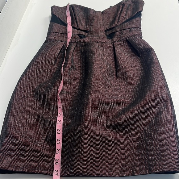 NWT holiday party dress sparkly strapless bustier sweetheart neckline mesh area - Picture 2 of 14